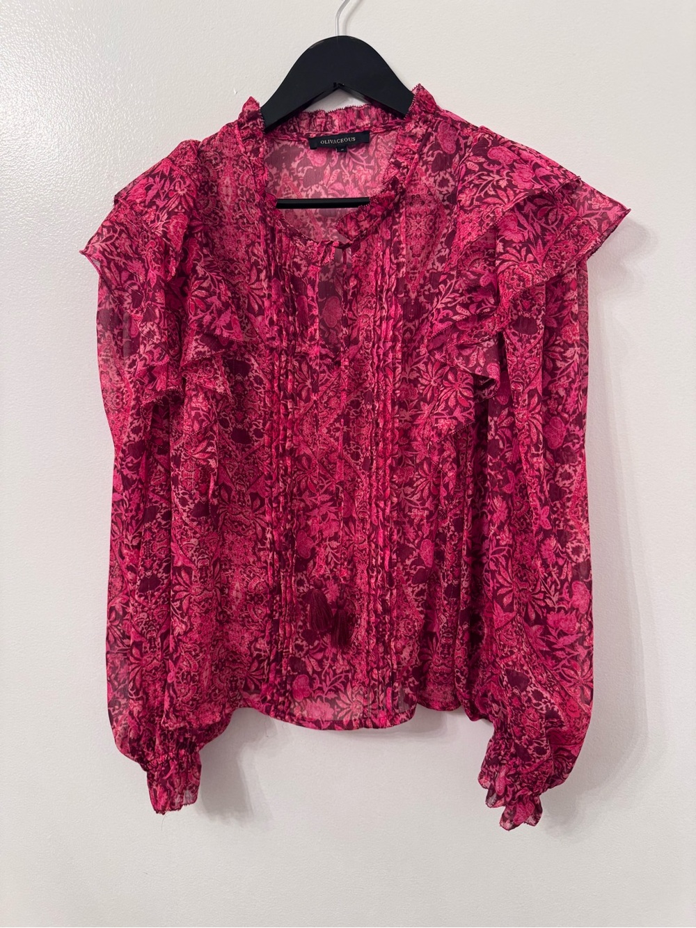 Olivaceous Red Printed Women’s Top